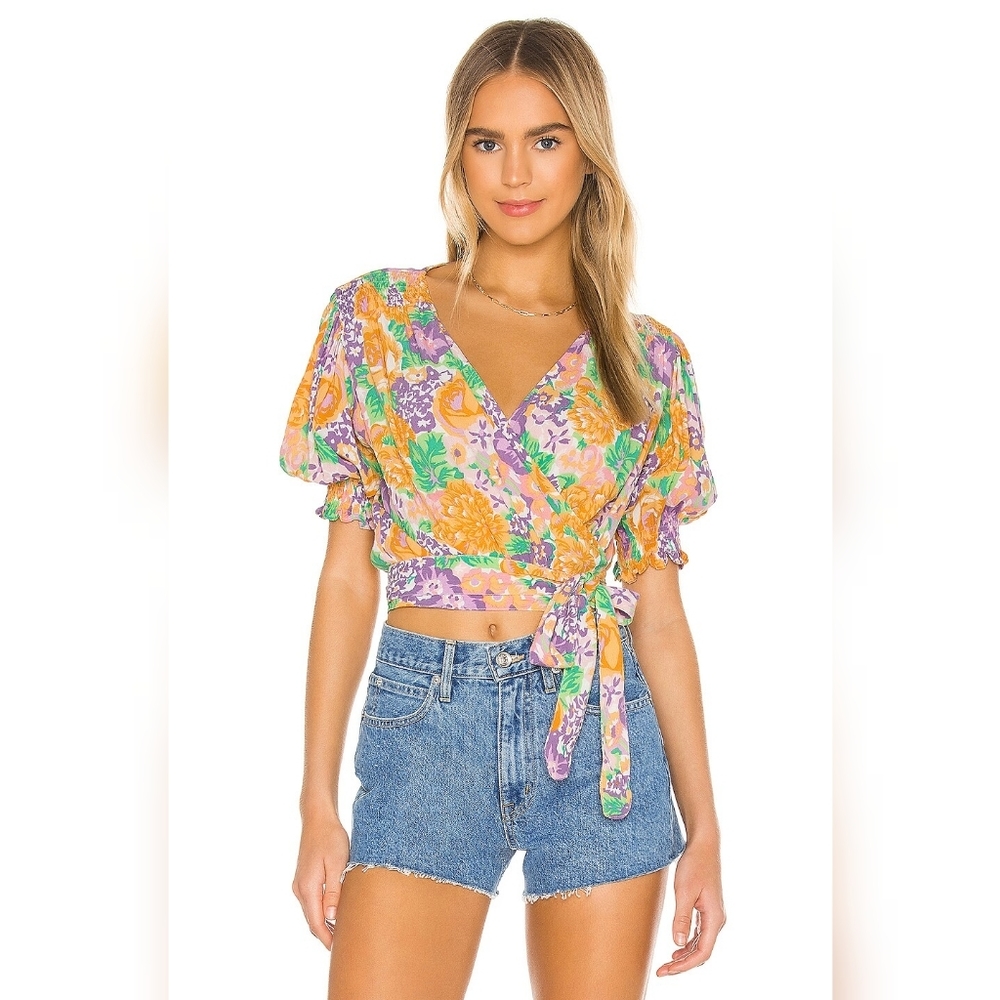 FAITHFULL THE BRAND La Colle Top in Ade Floral Sz M